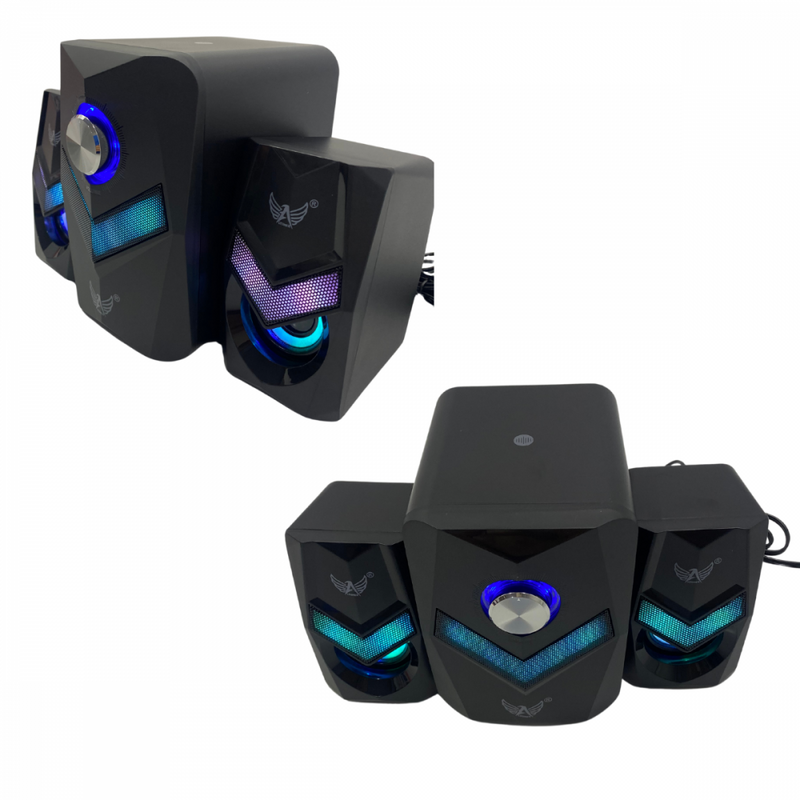 Caixa de Som Alto Falante Subwoofer RGB Bluetooth