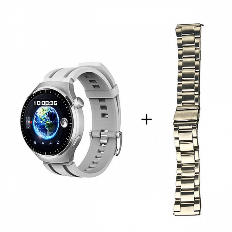 Relógio Inteligente Smartwatch 49mm com 02 Pulseiras Tela AMOLED GS Watch4 PRO - Kapbom