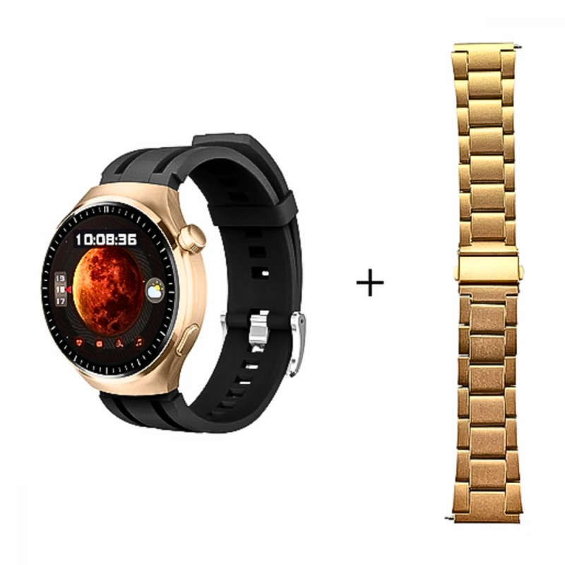 Relógio Inteligente Smartwatch 49mm com 02 Pulseiras Tela AMOLED GS Watch4 PRO - Kapbom