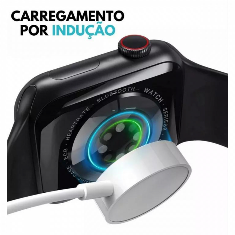 Relógio Inteligente Smartwatch 49mm com 02 Pulseiras T20 PRO MAX - Kapbom