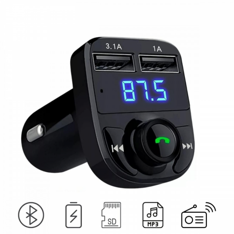 Carregador Transmissor Automotivo MP3 Player Bluetooth V5.0 + EDR